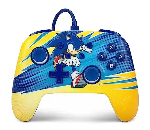 Matériel Nintendo Switch - Manette filaire améliorée PowerA - Sonic