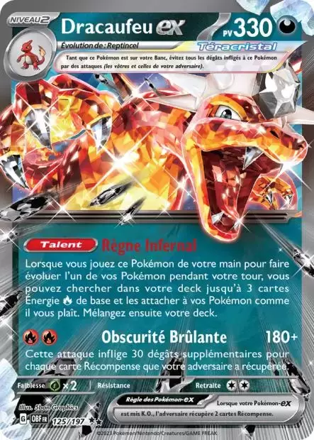 Flammes Obsidiennes - OBFFR - Dracaufeu EX