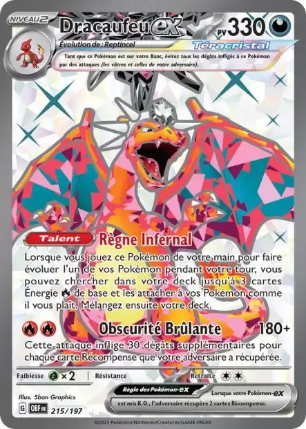 Flammes Obsidiennes - OBFFR - Dracaufeu EX
