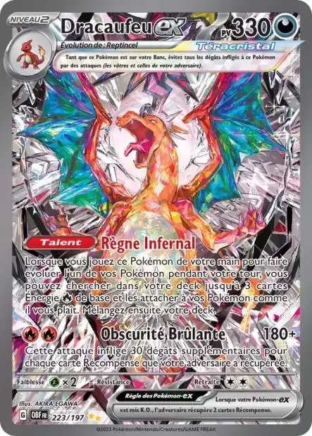 Flammes Obsidiennes - OBFFR - Dracaufeu EX