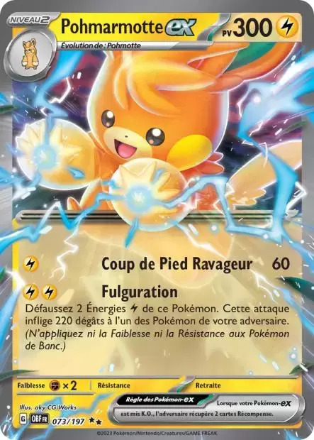 Flammes Obsidiennes - OBFFR - Pohmarmotte EX