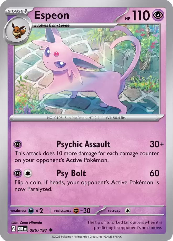 Obsidian Flames - OBF (OBFEN) - Espeon