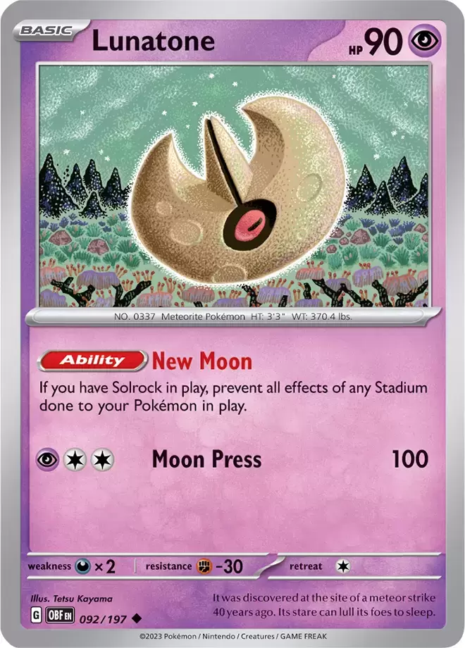 Obsidian Flames - OBF (OBFEN) - Lunatone