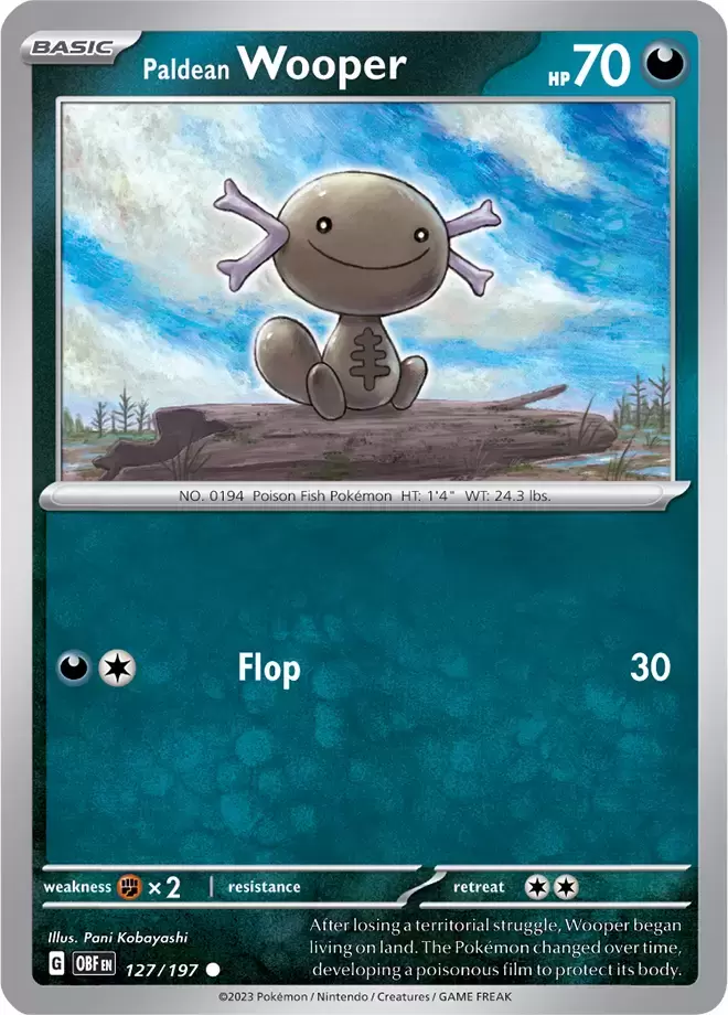 Obsidian Flames - OBF (OBFEN) - Paldean Wooper