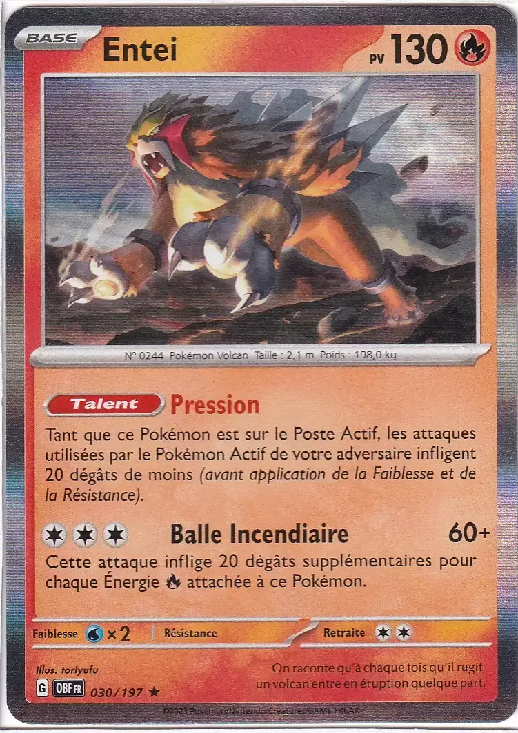Flammes Obsidiennes - OBFFR - Entei Holographique