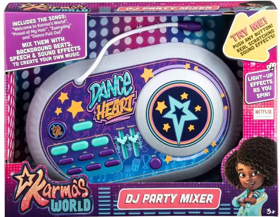 Karma\'s World Dolls & Playsets - Karmas World DJ Party Mixer Turntable Toy