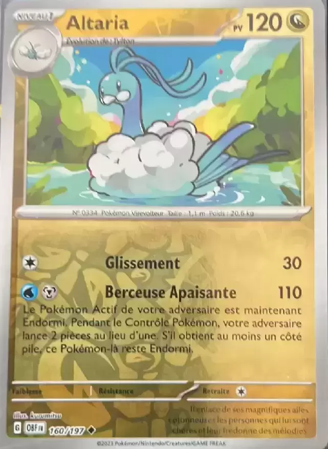 Flammes Obsidiennes - OBFFR - Altaria Reverse