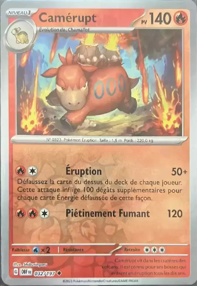 Flammes Obsidiennes - OBFFR - Camérupt Reverse