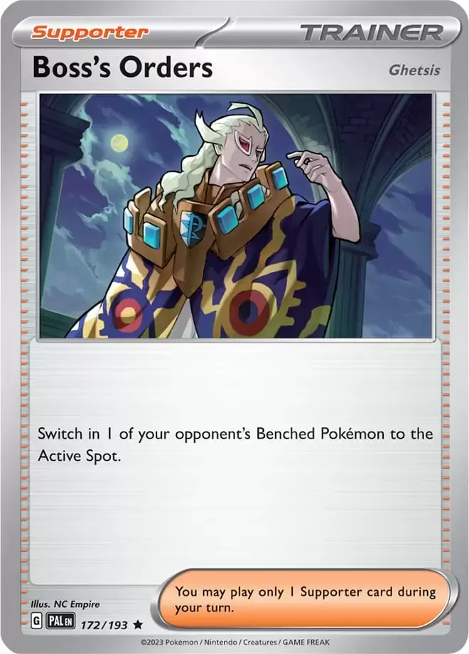 Paldea Evolved - PALEN - Boss\'s Orders Ghetsis Reverse