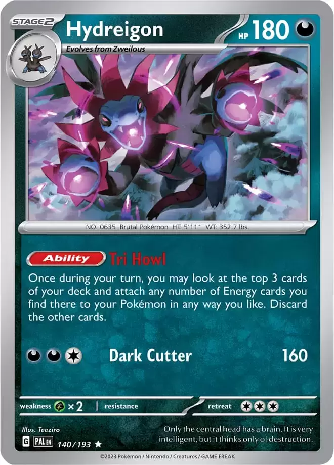 Paldea Evolved - PALEN - Hydreigon Holo