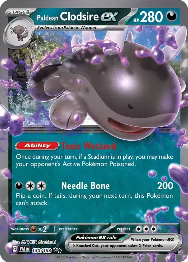 Paldea Evolved - PALEN - Paldean Clodsire EX