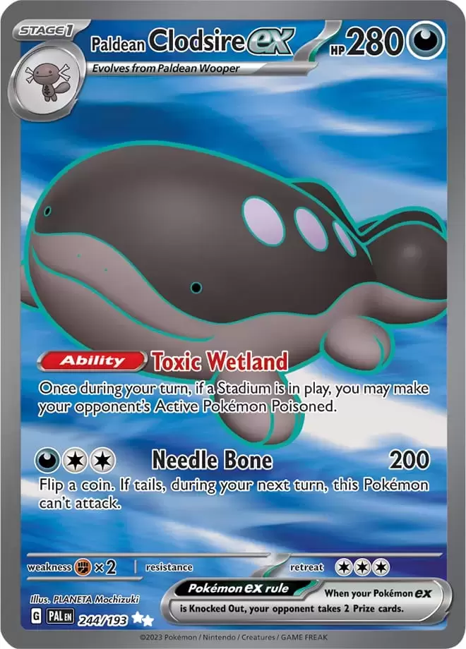 Paldea Evolved - PALEN - Paldean Clodsire EX