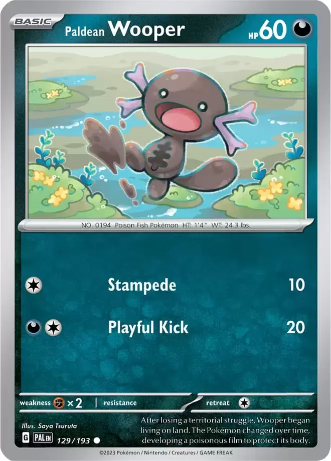 Paldea Evolved - PALEN - Paldean Wooper Reverse