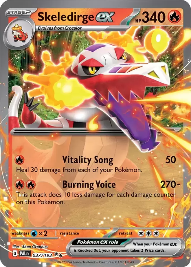 Paldea Evolved - PALEN - Skeledirge EX