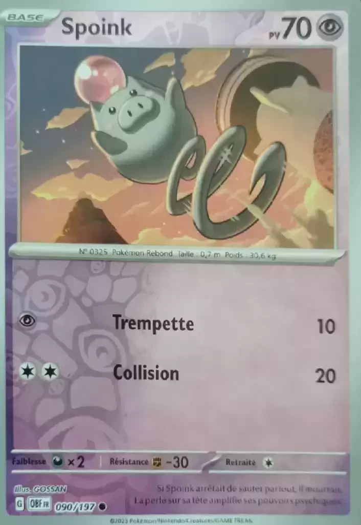 Flammes Obsidiennes - OBFFR - Spoink Reverse