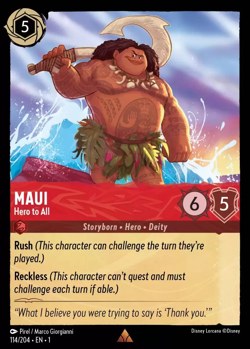The First Chapter - Maui - Hero to All