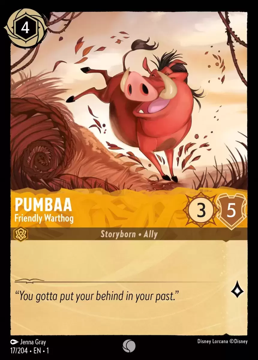 The First Chapter - Pumbaa - Friendly Warthog