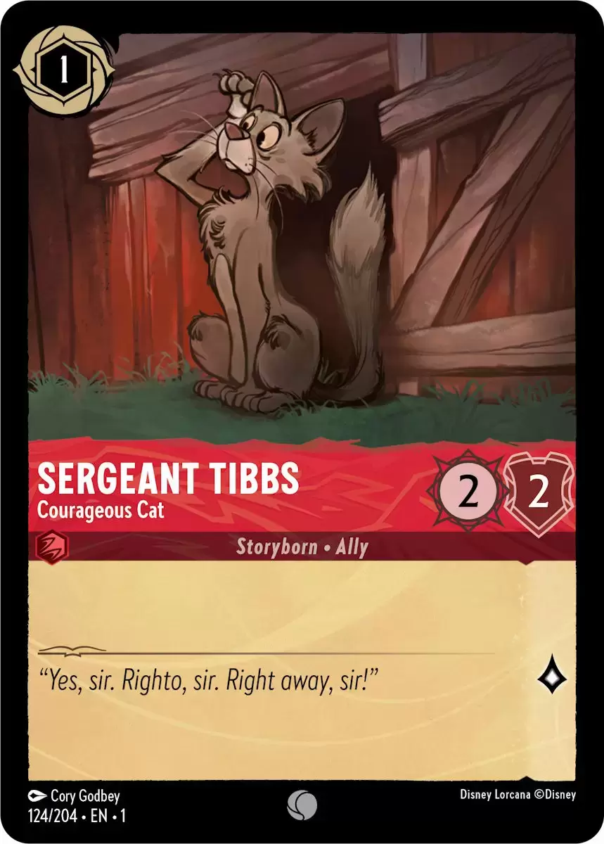 The First Chapter - Sergeant Tibbs - Courageous Cat