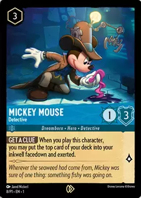 Cartes Promo Lorcana - Mickey Mouse – Detective (Lorcana League)
