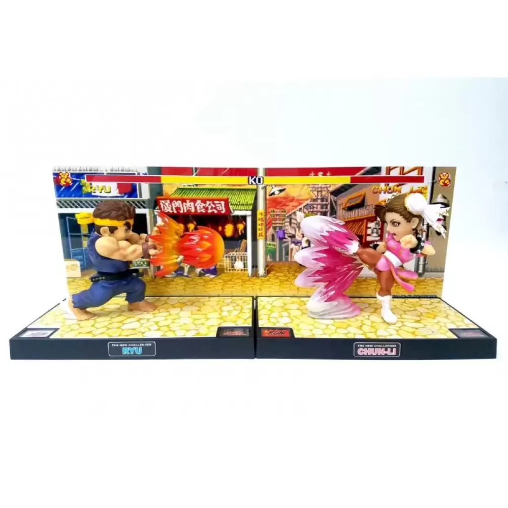 T.N.C. Series - Street Fighter T.N.C. Special Edition Set - T.N.C.-01SE Ryu + T.N.C.03SE Chun Li (with 2 combined background card set)