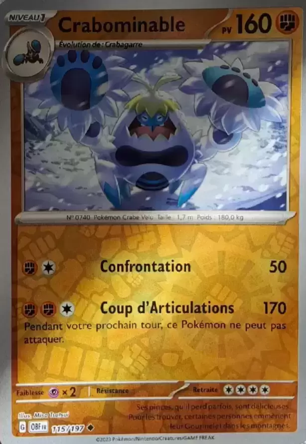 Flammes Obsidiennes - OBFFR - Crabominable Reverse