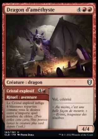 Commander Légendes - Dungeons & Dragons : La bataille de la porte de Baldur - Dragon d\'améthyste