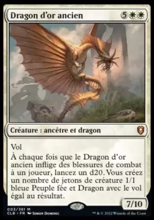 Commander Légendes - Dungeons & Dragons : La bataille de la porte de Baldur - Dragon d\'or ancien