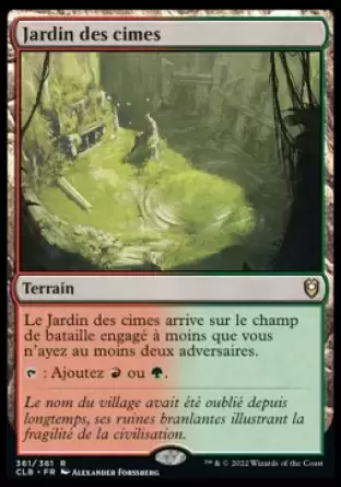 Commander Légendes - Dungeons & Dragons : La bataille de la porte de Baldur - Jardin des cimes