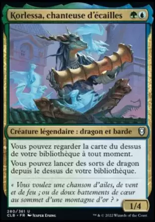 Commander Légendes - Dungeons & Dragons : La bataille de la porte de Baldur - Korlessa, chanteuse d\'écailles