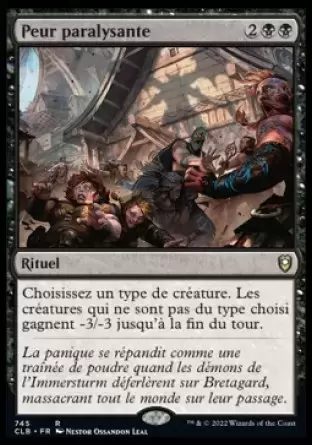 Commander Légendes - Dungeons & Dragons : La bataille de la porte de Baldur - Peur paralysante