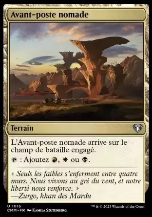 Commander MASTERS - Avant-poste nomade