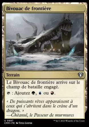 Commander MASTERS - Bivouac de frontière