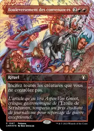 Commander MASTERS - Bouleversement des convenances