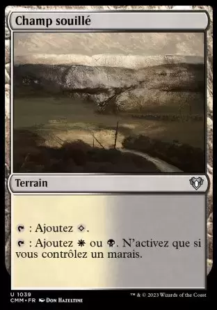 Commander MASTERS - Champ souillé