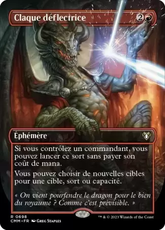 Commander MASTERS - Claque déflectrice