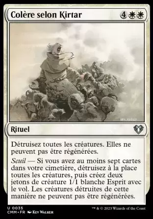 Commander MASTERS - Colère selon Kirtar