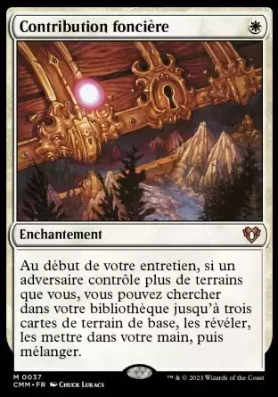 Commander MASTERS - Contribution foncière