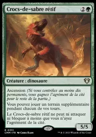 Commander MASTERS - Crocs-de-sabre rétif