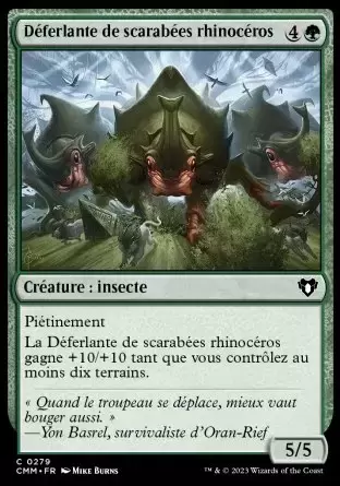 Commander MASTERS - Déferlante de scarabées rhinocéros