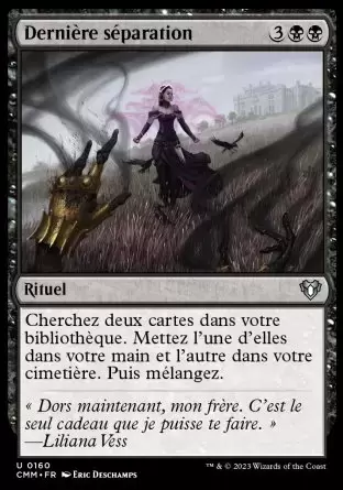 Commander MASTERS - Dernière séparation