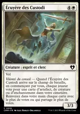 Commander MASTERS - Écuyère des Custodi