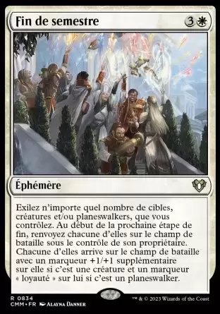 Commander MASTERS - Fin de semestre