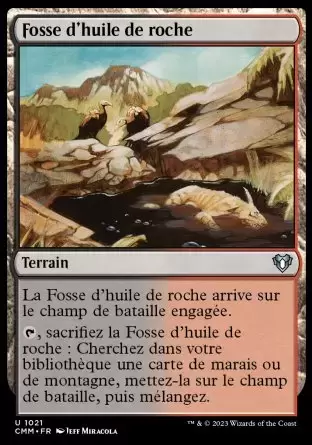 Commander MASTERS - Fosse d\'huile de roche