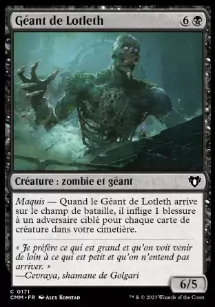 Commander MASTERS - Géant de Lotleth