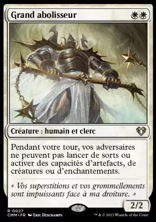 Commander MASTERS - Grand abolisseur
