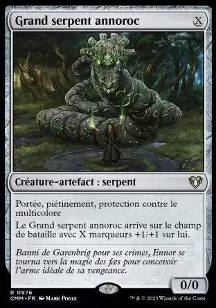 Commander MASTERS - Grand serpent annoroc
