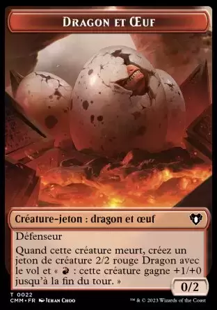 Commander MASTERS - Jeton Dragon et Oeuf