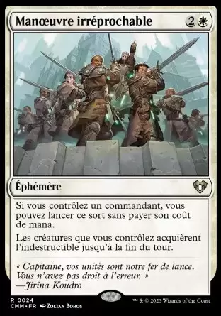 Commander MASTERS - Manoeuvre irréprochable