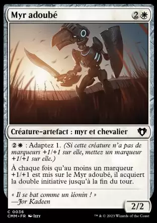 Commander MASTERS - Myr adoubé