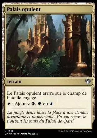 Commander MASTERS - Palais opulent